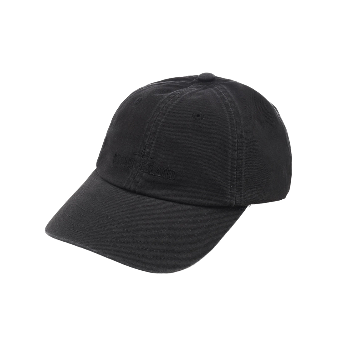 Washed cap black