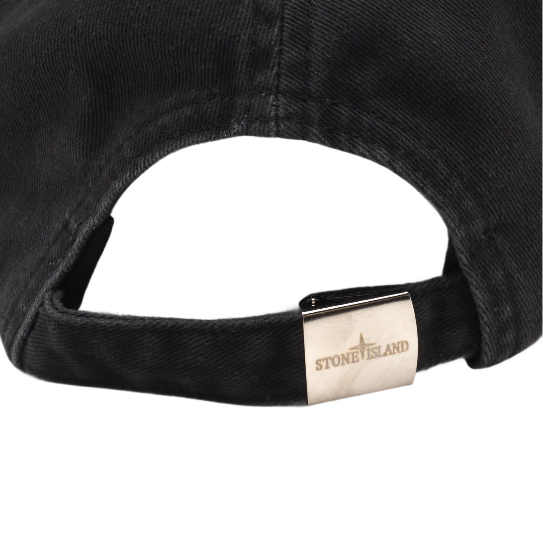 Washed cap black