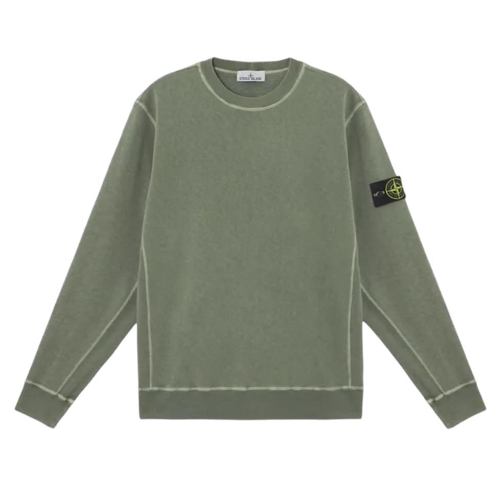 Moss Green Cotton Sweatshirt