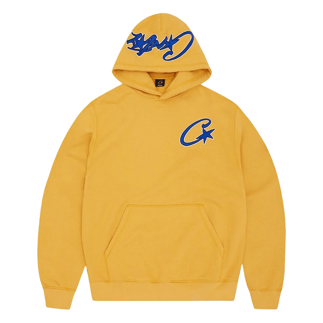 Saint C Star Applique Hoodie Yellow