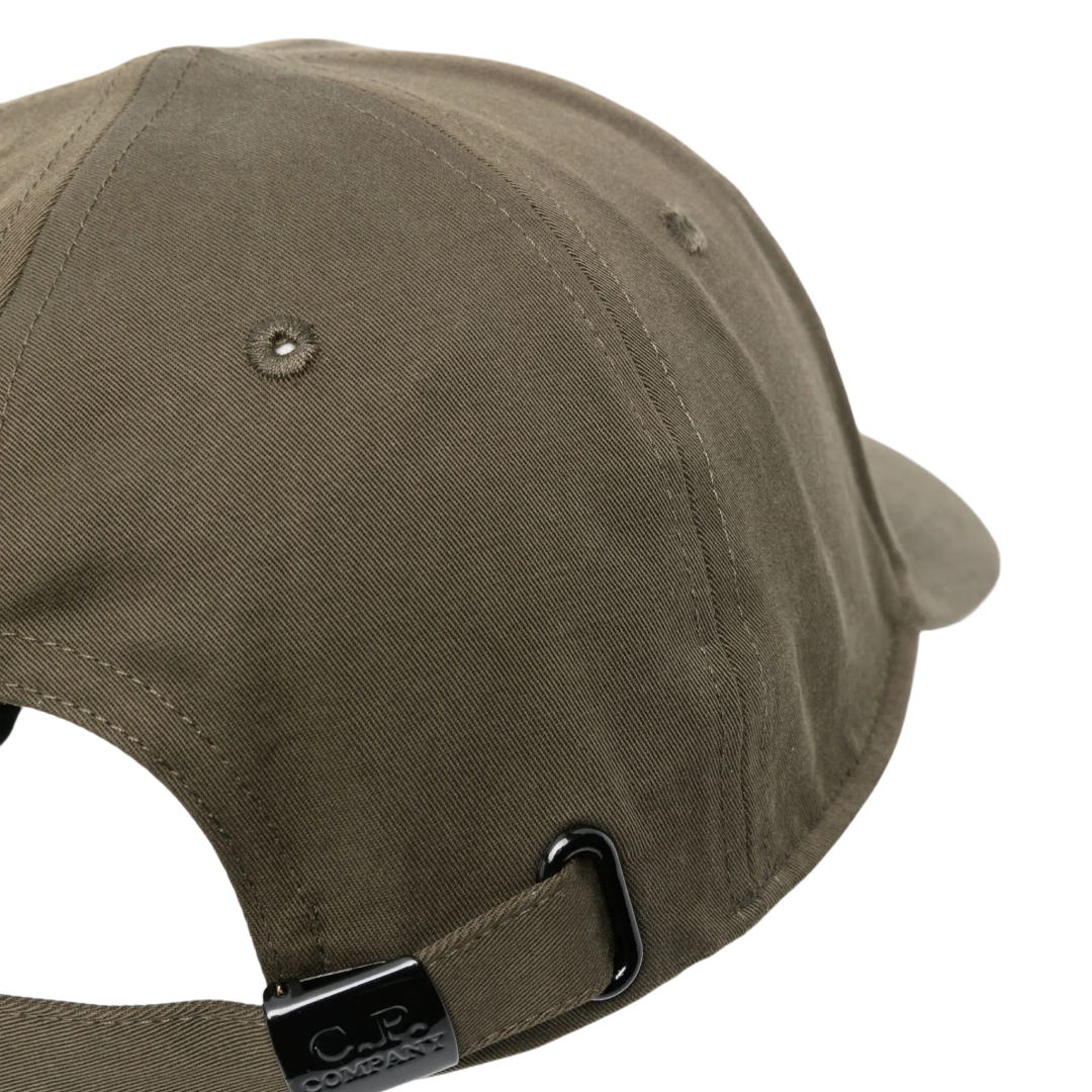 Embroidered-logo cotton cap
