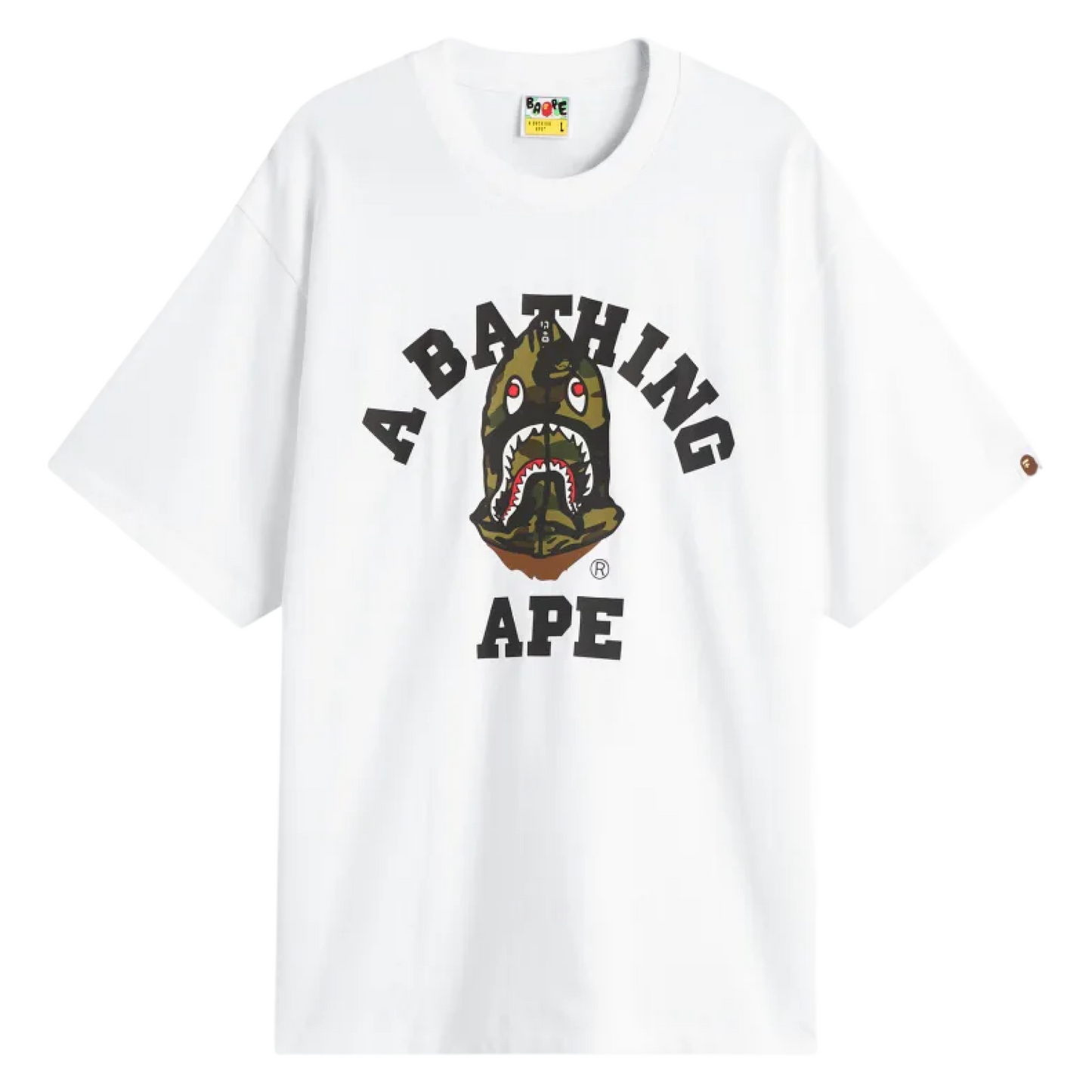 1ST CAMO SHARK SEIJIN COLLEGE T-SHIRT WHITE