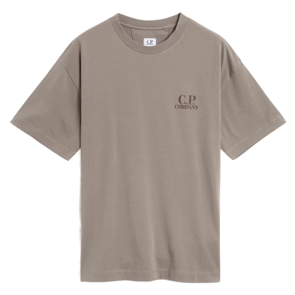 Grey T-shirt with Graphic "CP" Logo