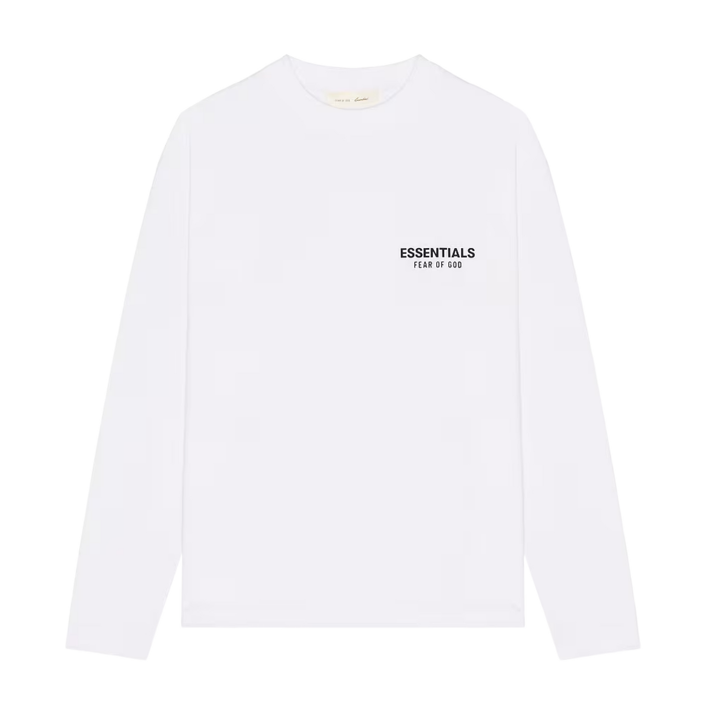 Essentials Classic Fit White Longsleeve
