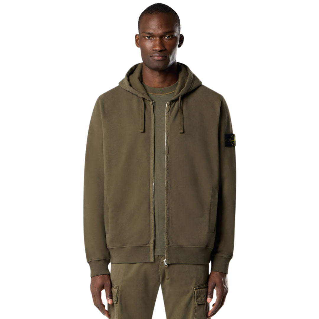 Zip-hoodie Tapped Khaki