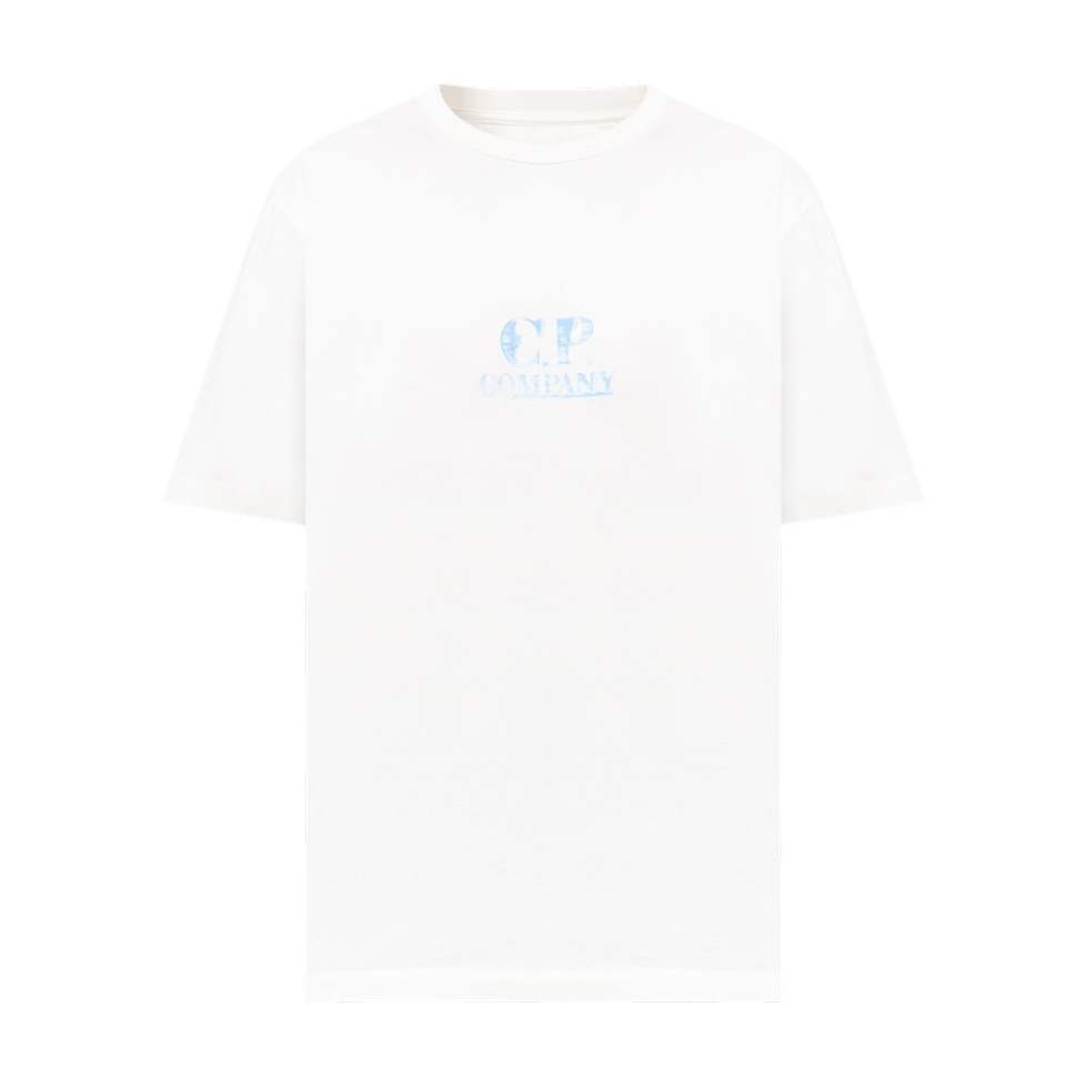 Jersey Graphic Logo White Men's T-shirt
