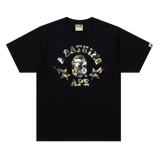CAMO CRAZY STA COLLEGE TEE BLACK