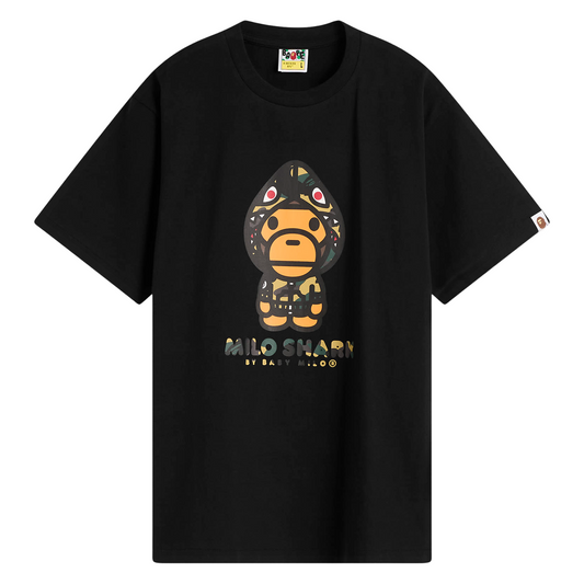 1ST CAMO MILO SHARK T-SHIRT BLACK