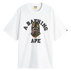 1ST CAMO SHARK SEIJIN COLLEGE T-SHIRT WHITE