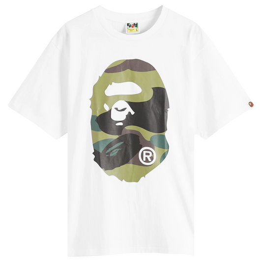 GIANT 1ST CAMO BIG APE HEAD TEE WHITE