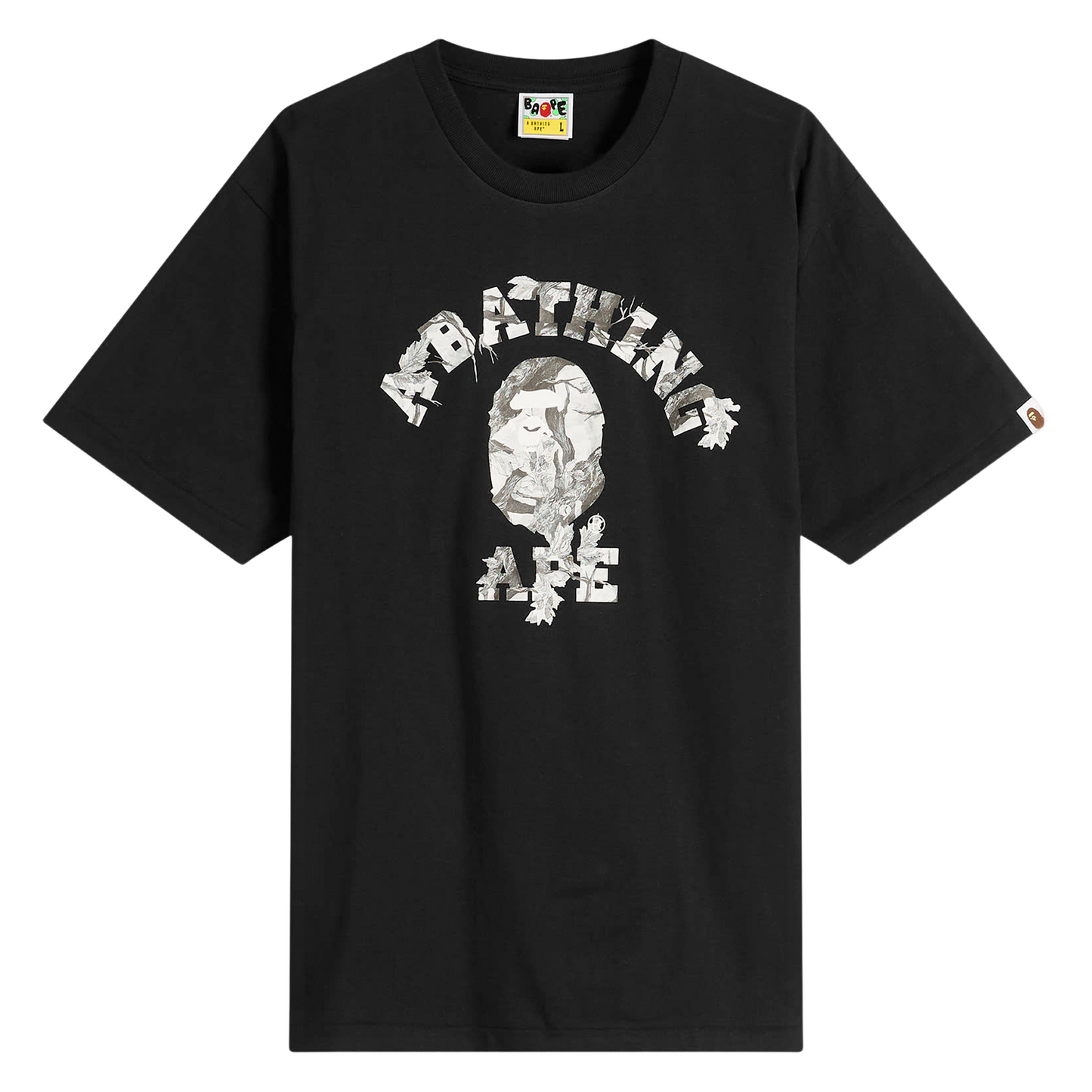 TREE EDGE CAMO COLLEGE T-SHIRT BLACK