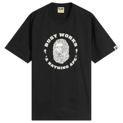 WILD LEOPARD BUSY WORKS STA T-SHIRT BLACK