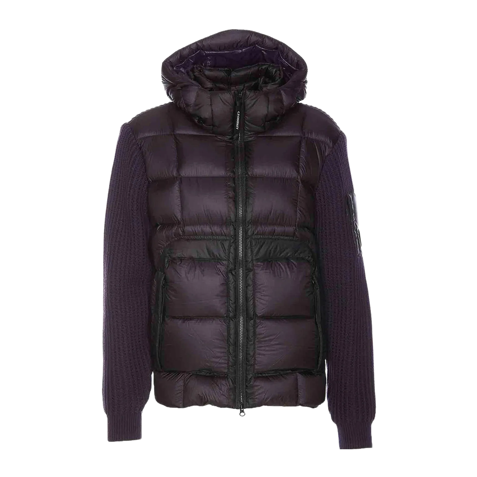 Extrafine Merino Wool Mixed Hooded Knit