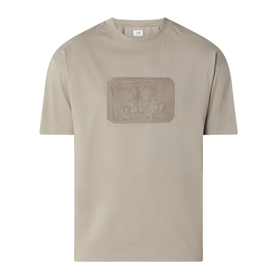 Grey T-shirt with Graphic “CP” Logo