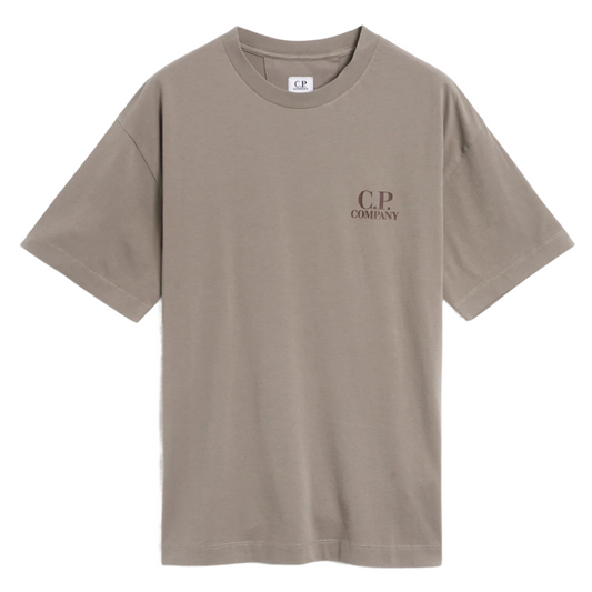 Grey T-shirt with Graphic "CP" Logo