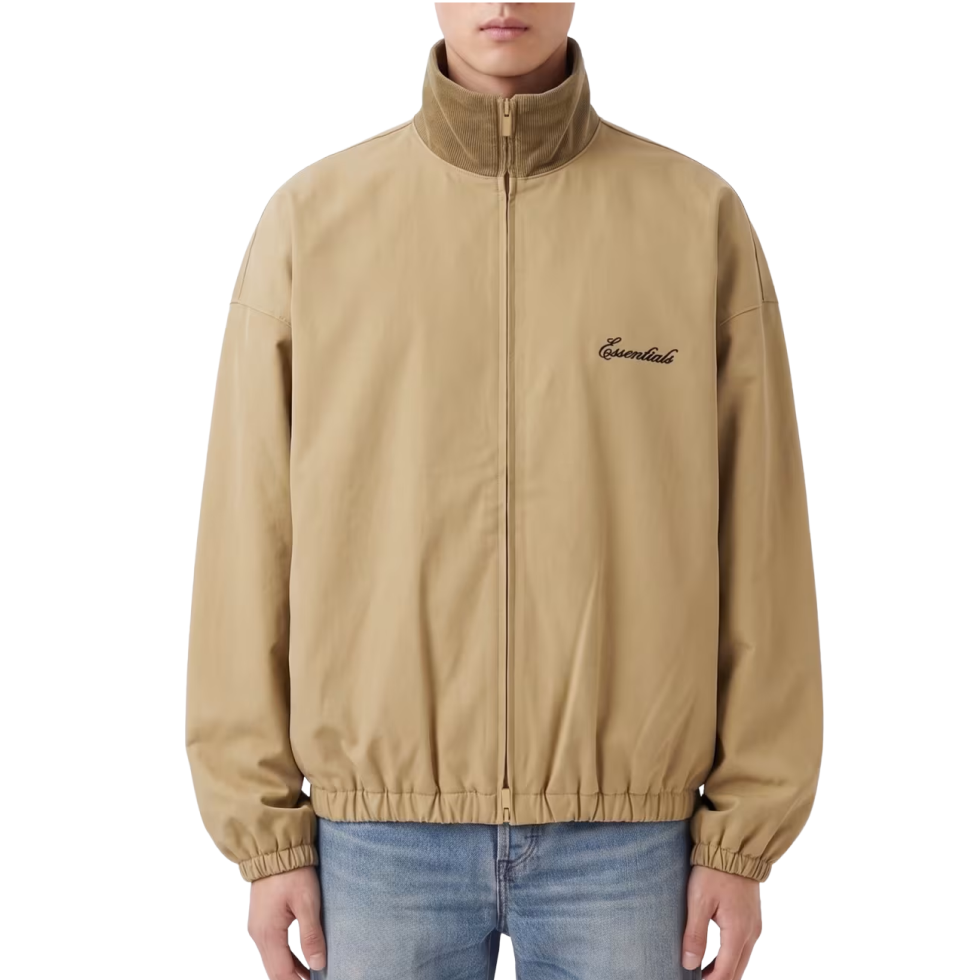 Essentials Beige Windbreaker