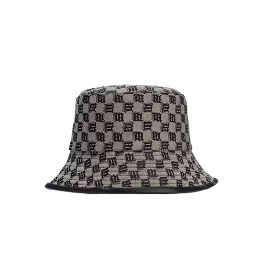 Leather-Trimmed Monogram Bucket