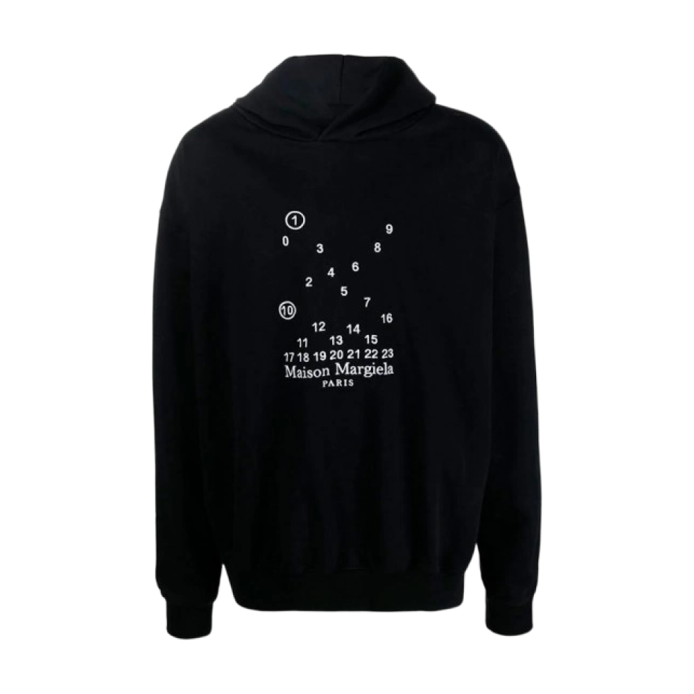 Oversized Calendar Graphic Logo Hoodie