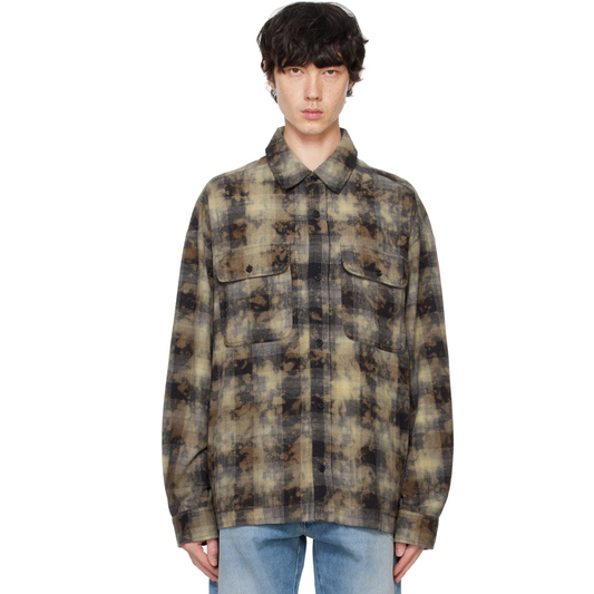 Curved Logo Khaki Shirt