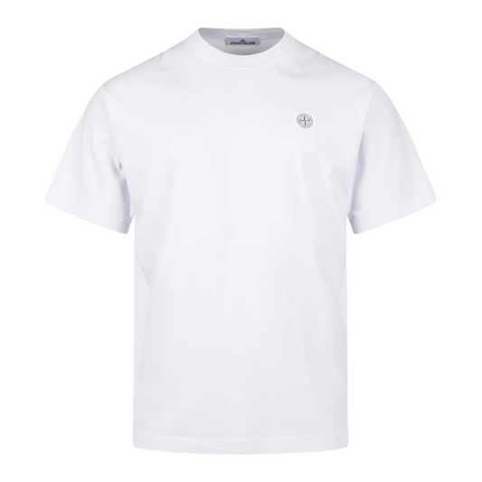 Combed Organic Cotton Jersey Tee (White)