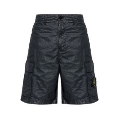 Bermuda Shorts Loose Wide Leg Black