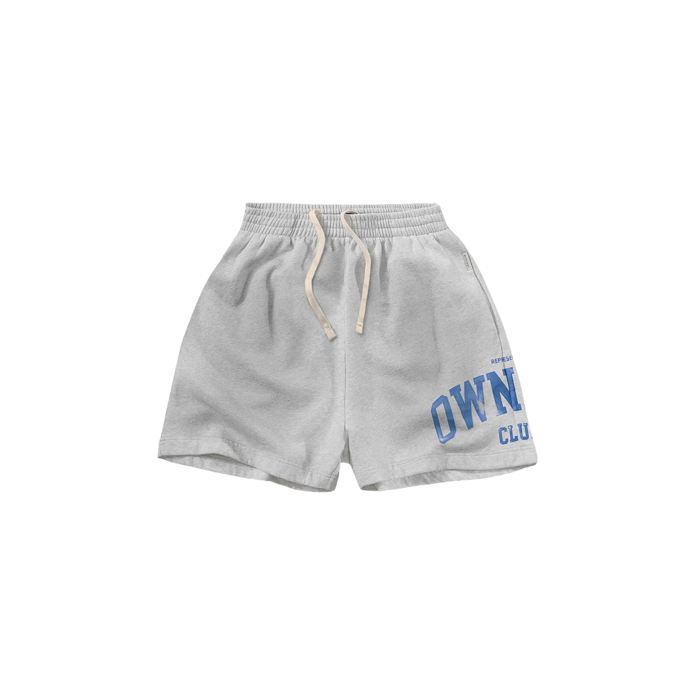 Owners Club Shorts Sprayed Ice Grey Marl