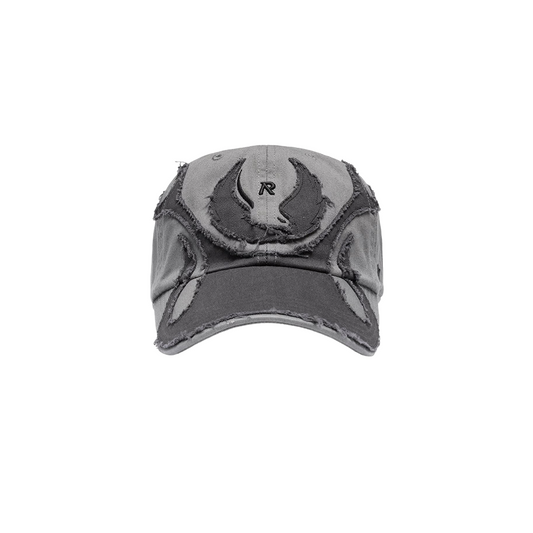 Panelled Cap Charcoal